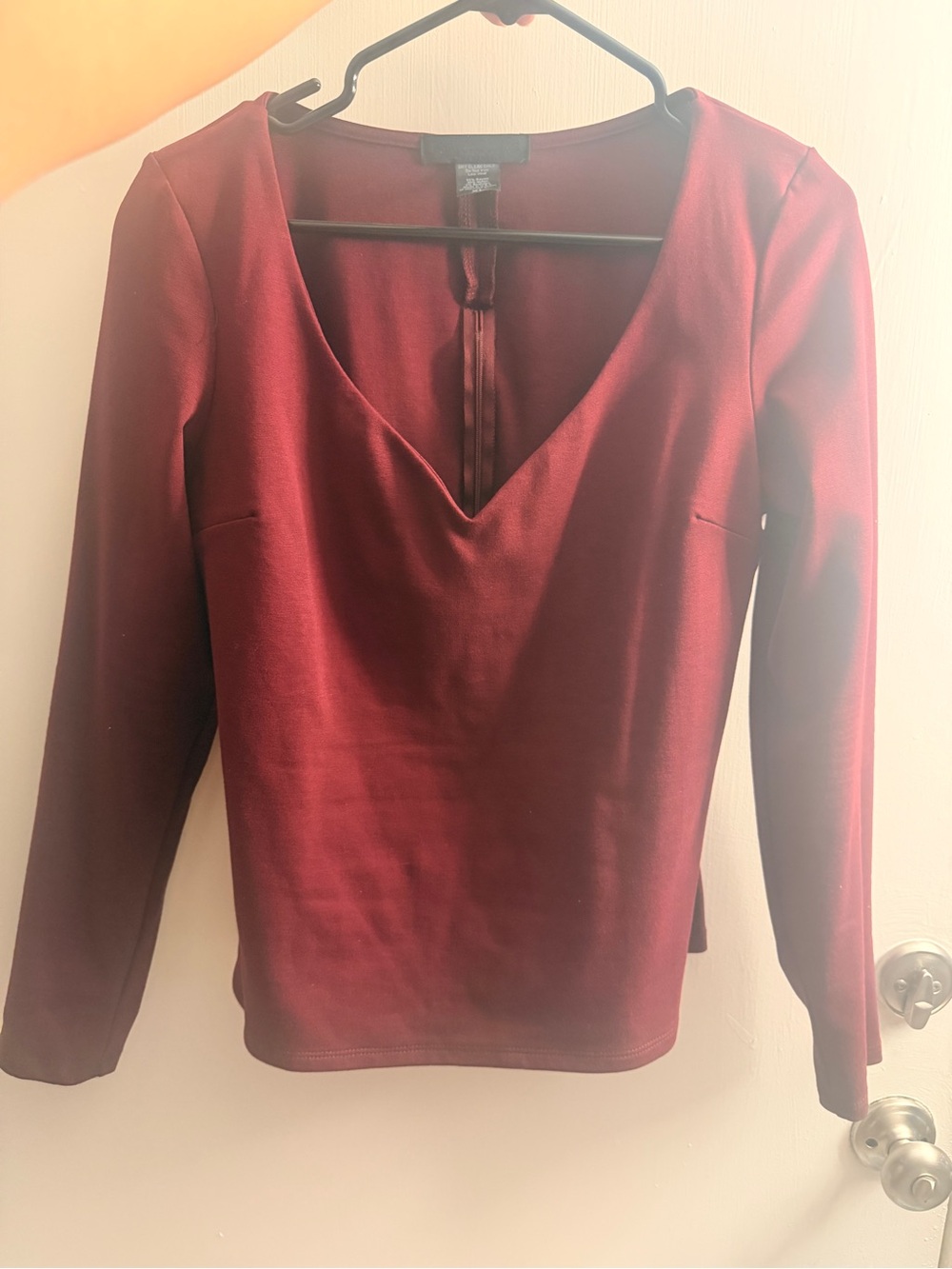 Vixen by Micheline Pitt/ La Femme en Noir- Black Marilyn top in oxblood